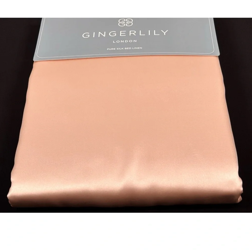 Gingerlily London King Mulberry Silk Duvet Cover Pure Silk Rose Pink 100% Luxury